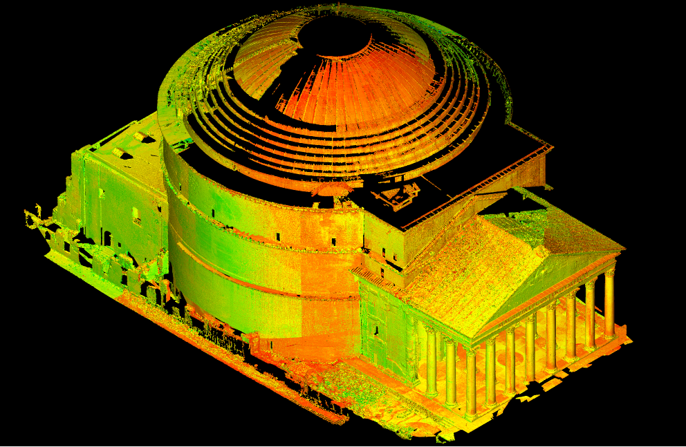 The Pantheon in Rome in a digital collection of the publication platform Edition Topoi. Image credit: The Bern Digital Pantheon Project. (2016). Isometric projection, facing south-west. Edition Topoi. doi.org/10.17171/1-4-1044-1